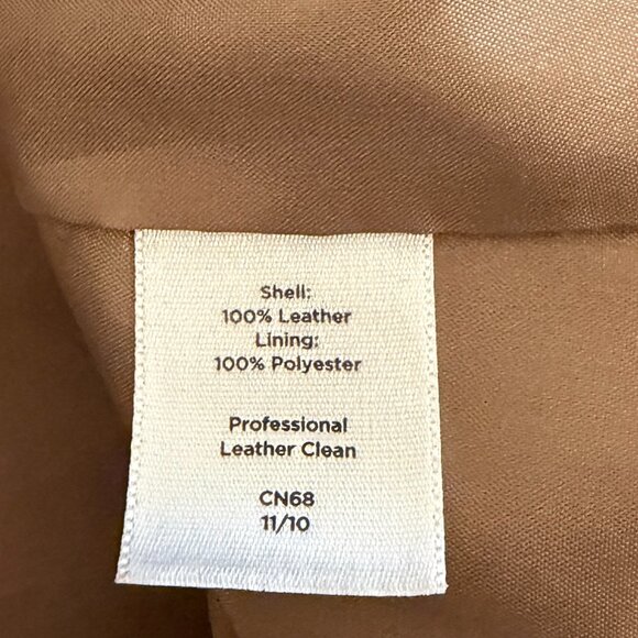 Talbots suede tank shell top XL camel tan brown *has flaw* - Picture 9 of 9